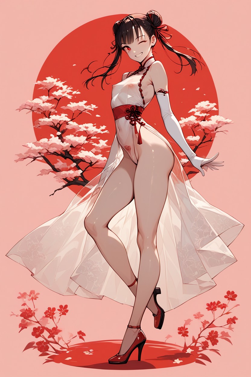 Delicate Thighs, Delicate Arms, Crotch Tattoo Hentai AI Porn