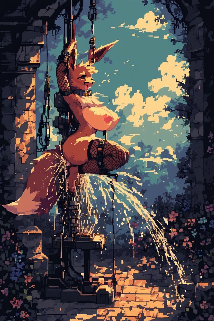 Excessive Large Dildos, Nipples Showing, 18+ Furry AI Porn