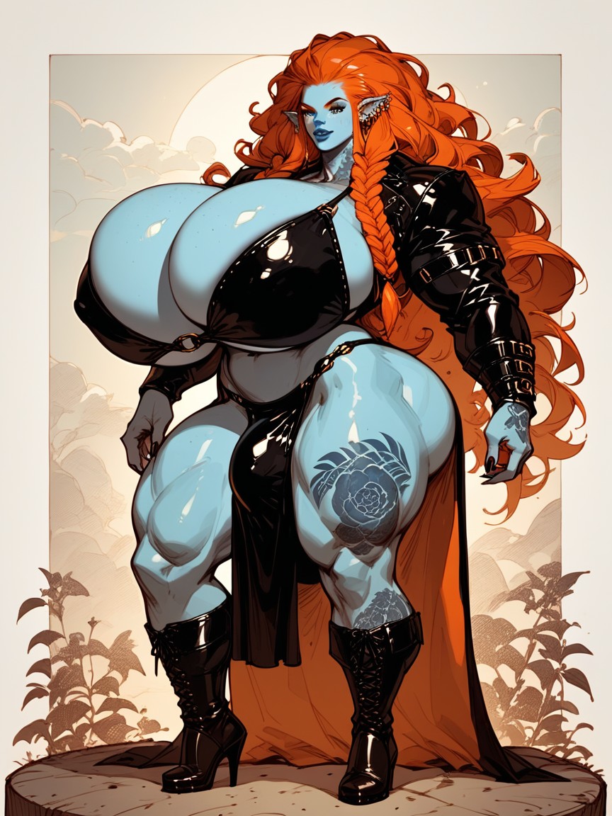 Huldra Troll, Medieval, Large Areolas Furry IA