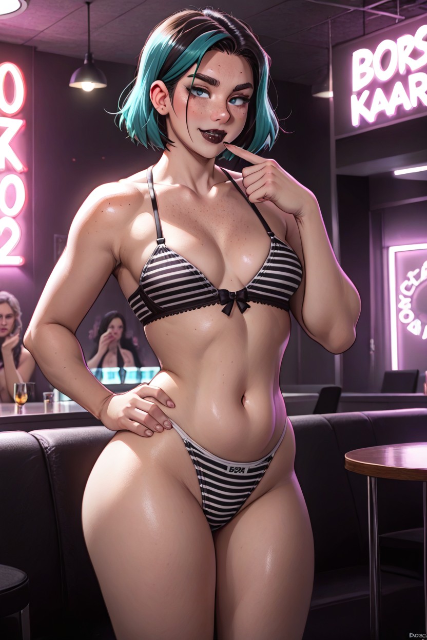 Front View, Torn Clothes, Pale Skin AI Porn