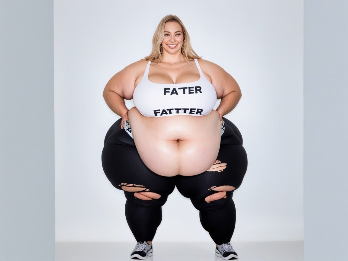 Extremely Large Ass, Fatter, Immobile Hyper Fat AI Porn