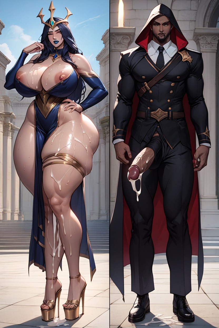 Black Owned, Sexy Dress, Penis Worship Hentai AI Porn
