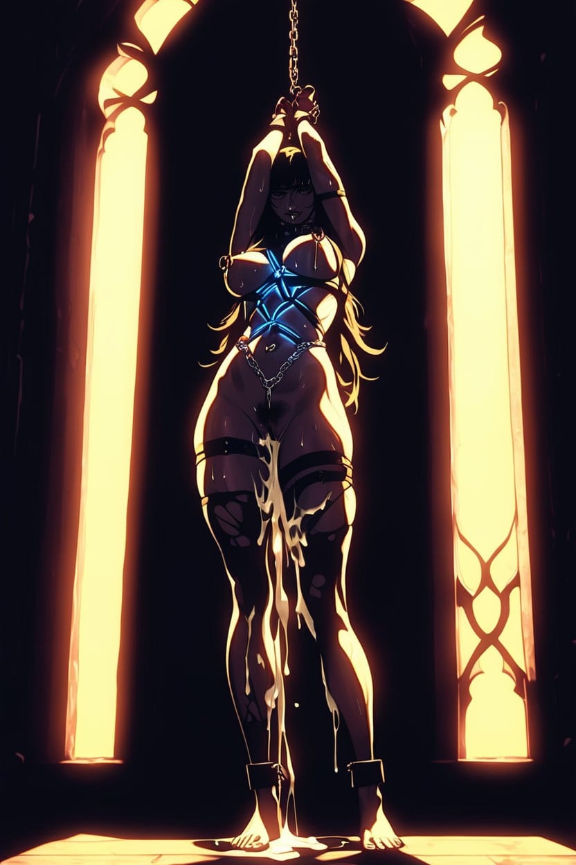 Head Low, Side View, Shadows Covering Body And Face AI Porn