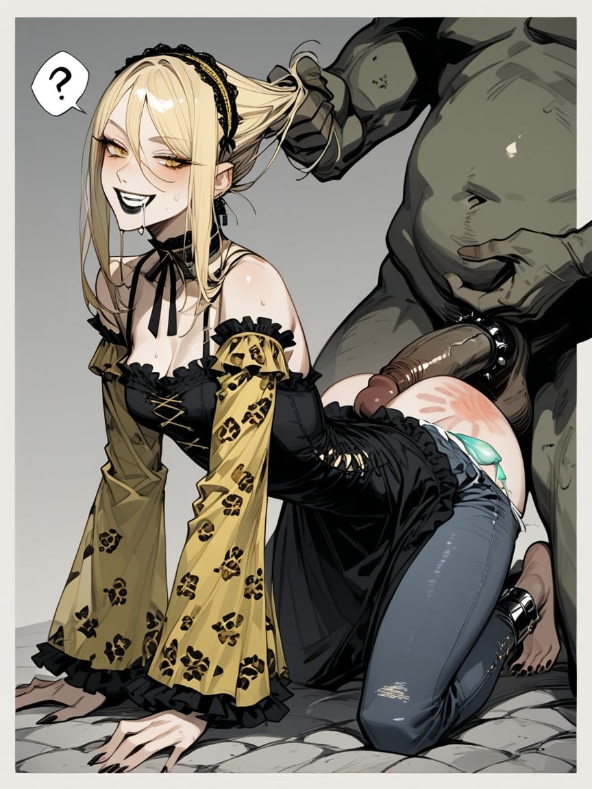 Assjob Buttjob Accurate Movement Posture, Leopard Jeans Print Leopard, Muffled Ears Covered Hentai AI Porn