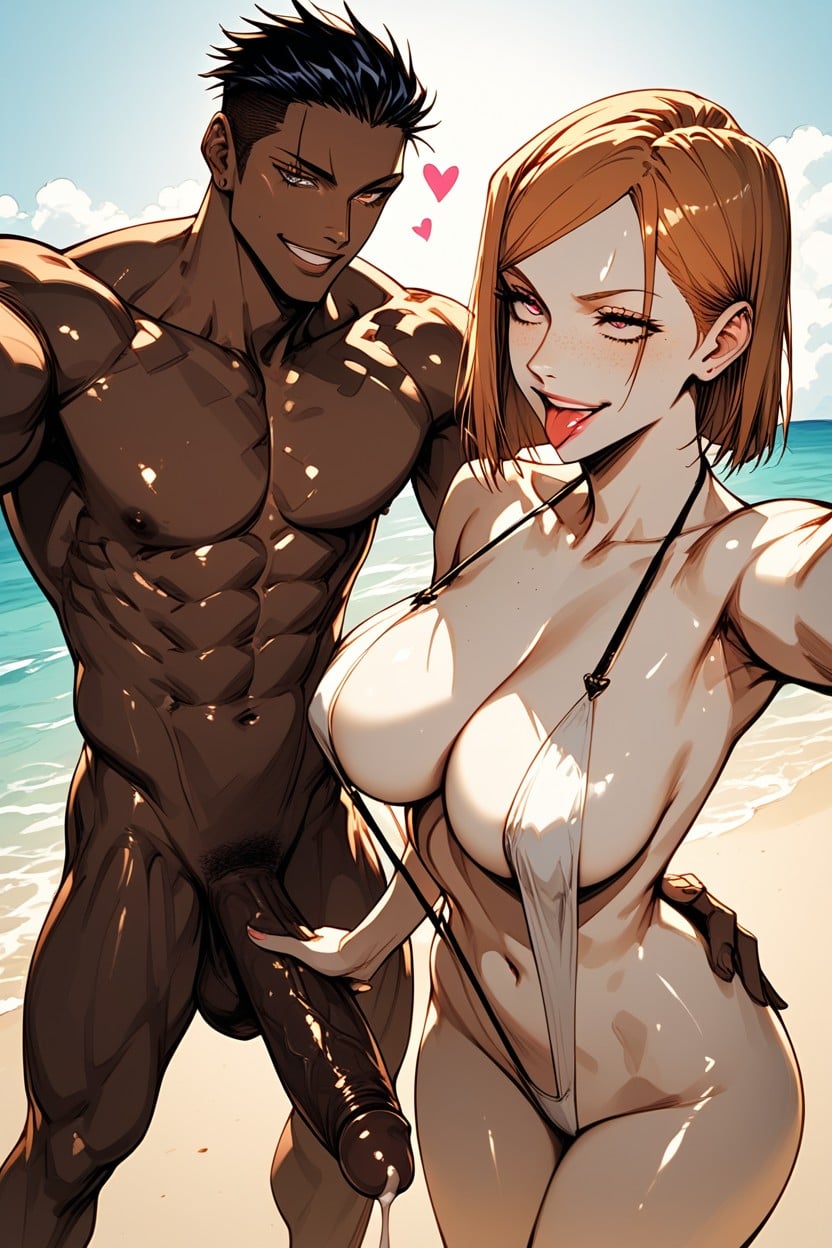 18+, Selfie, Pink Lipstick Hentai IA