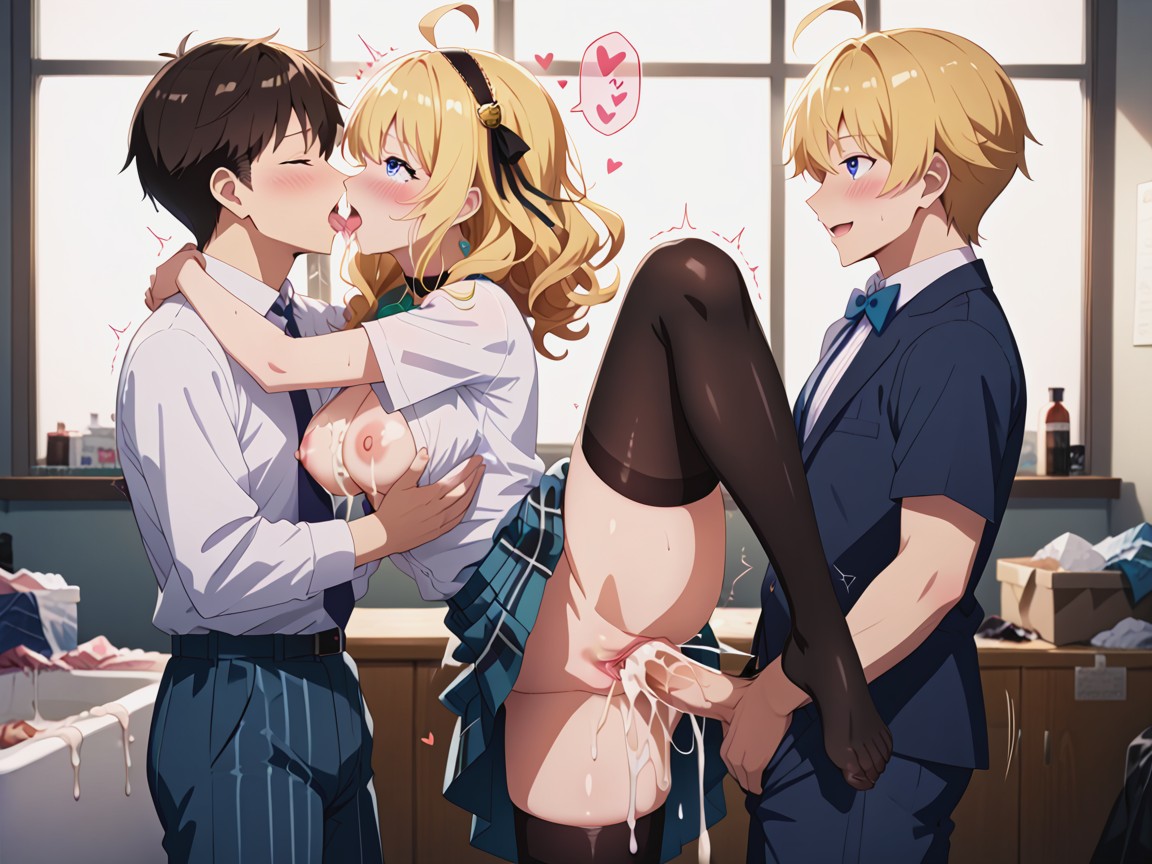 Japanese Speech Bubble, Perfect Anatomy, Wavy Hair Hentai AI Porn