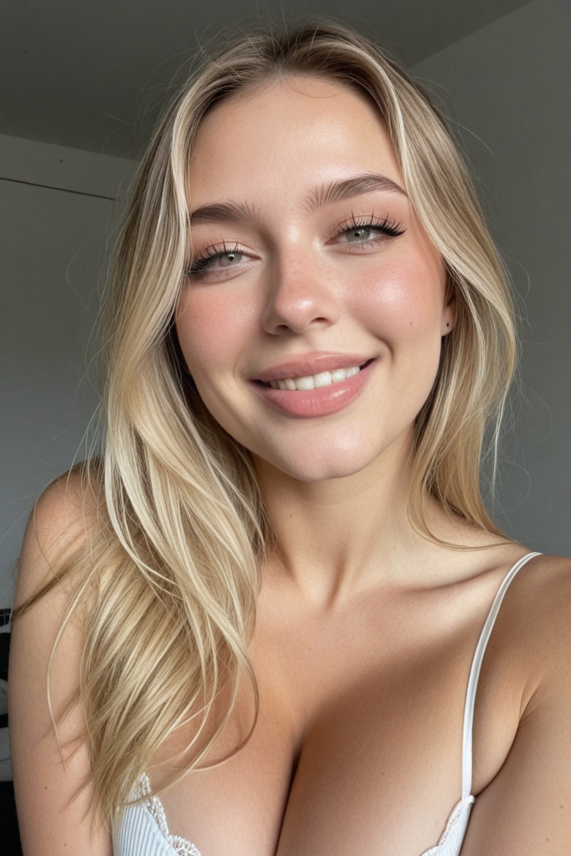 Tongue Out, Eyeshadow, Beautiful Face AI Porn