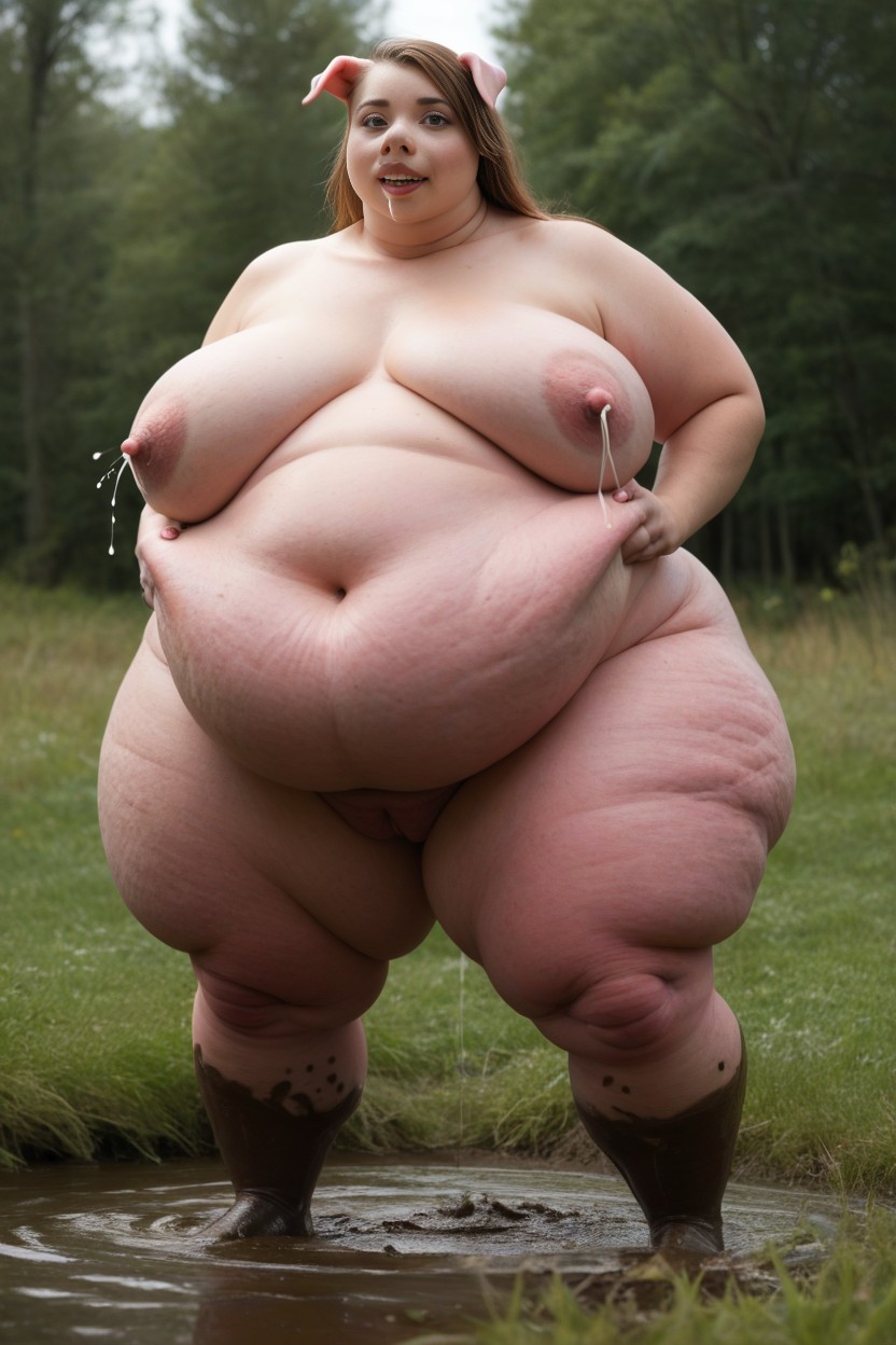 Mud Everywhere, 18+, Perfect Hupig Transformation BBW AI Porn