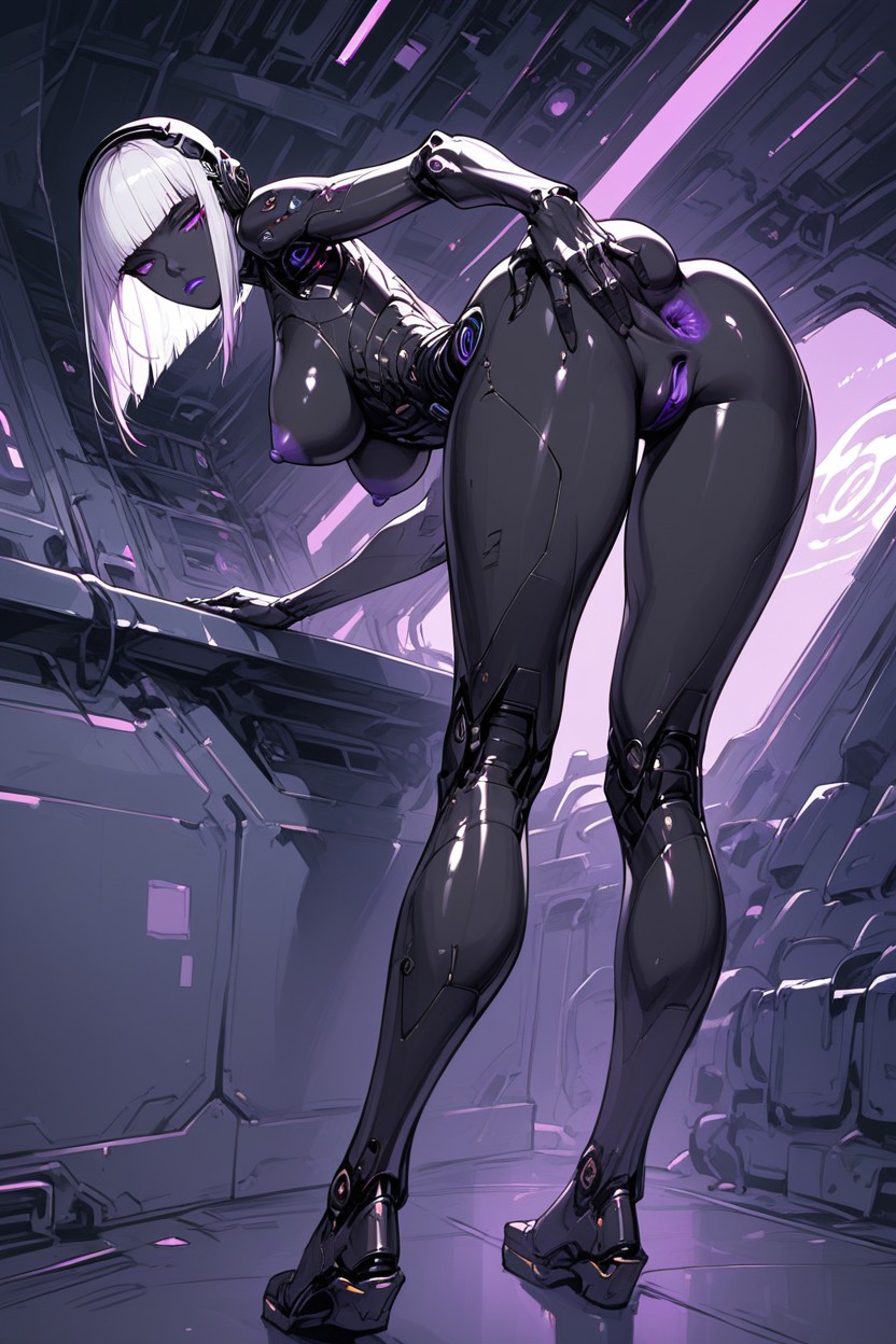 On A Spaceship, Robotic Legs, View From Behind Hentai AI Porn
