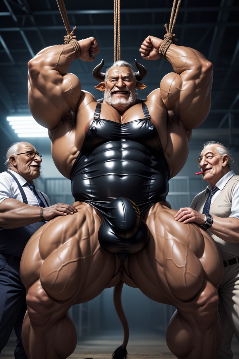 Rough Grope, Cattle Furry, Group Sex With Multiple Human Males And Anthro Cattle AI Gay Porn
