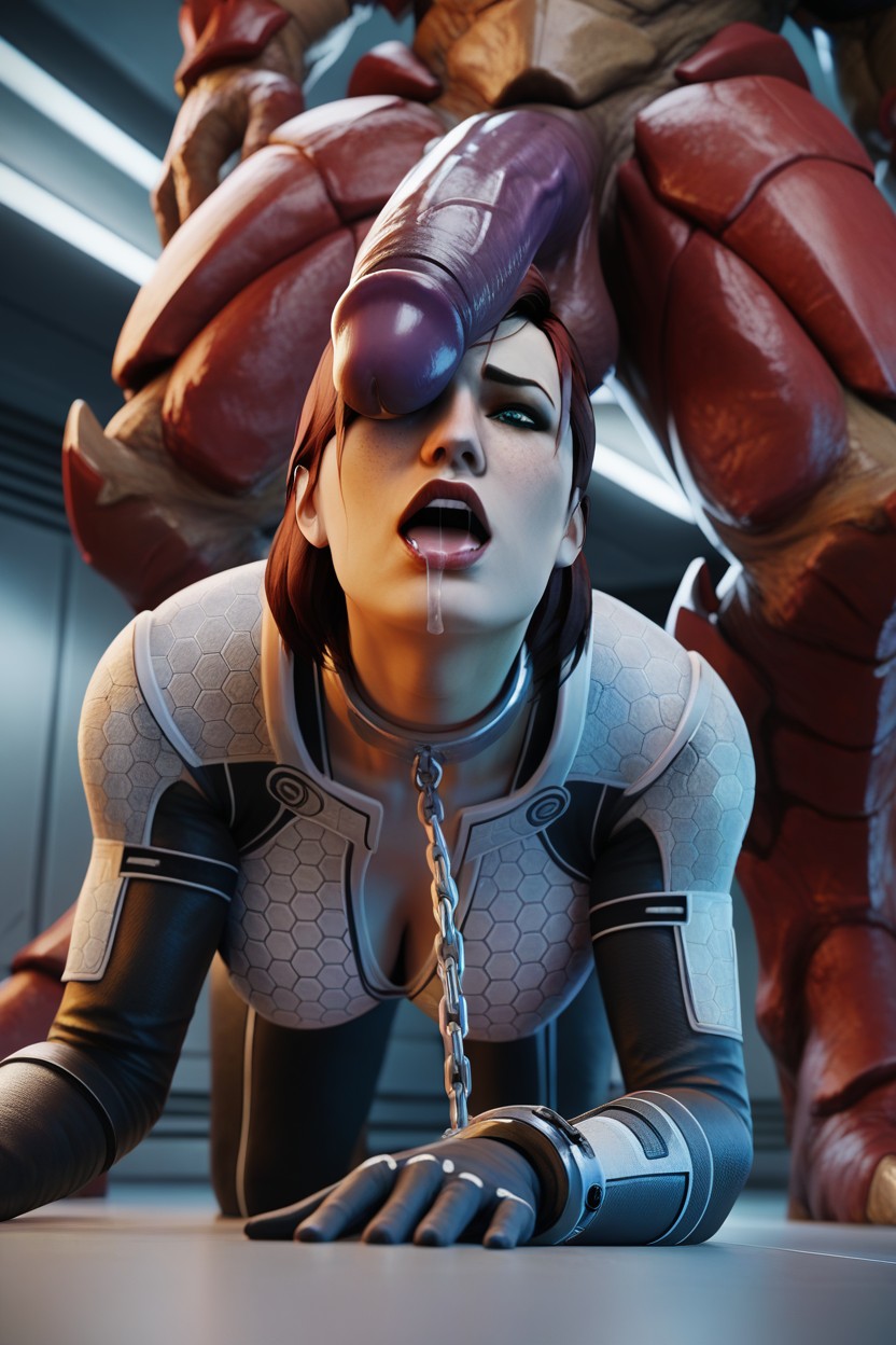 Spiky And Lumpy Monster Penis, 18+, Commander Shepard Hentai AI Porn