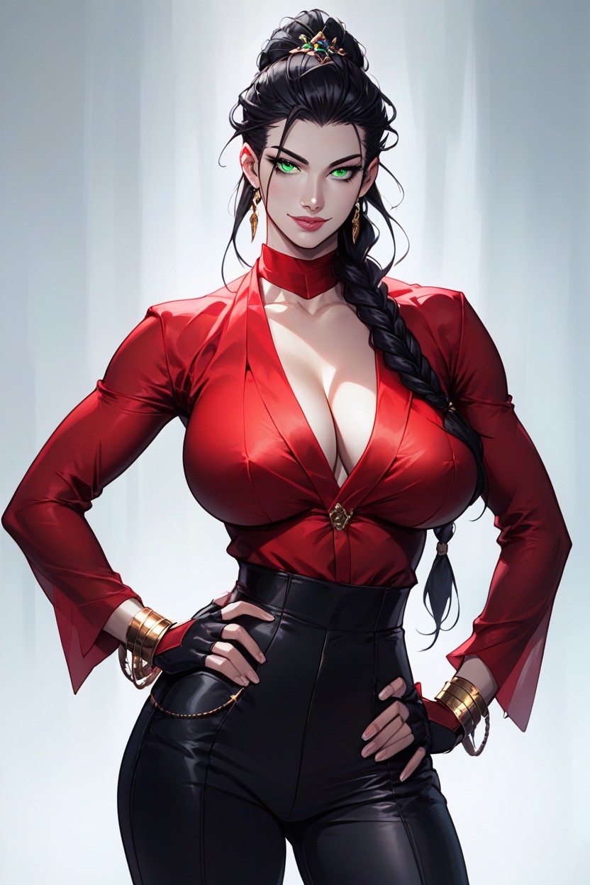 Huge Breasts, Perfect Body, A Seductive Stunning Fantasy Sorceress Hentai IA