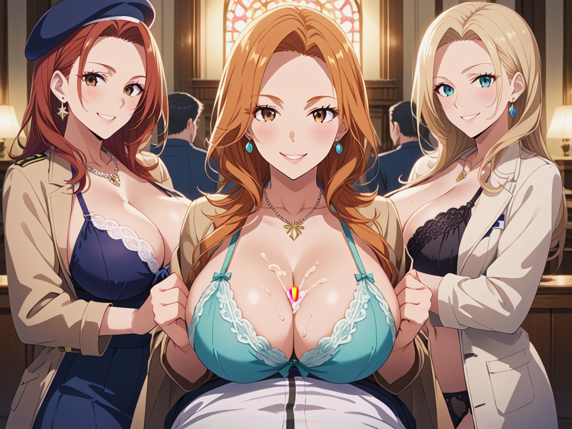 Trench Coat, Smeared Makeup, Skirt AI Porn