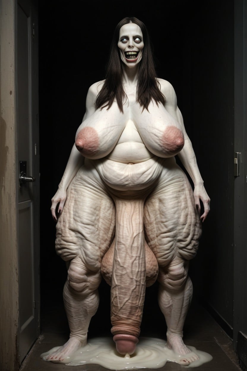 Uncircumcised Cock, Cellulite, Smile Shemale AI Porn
