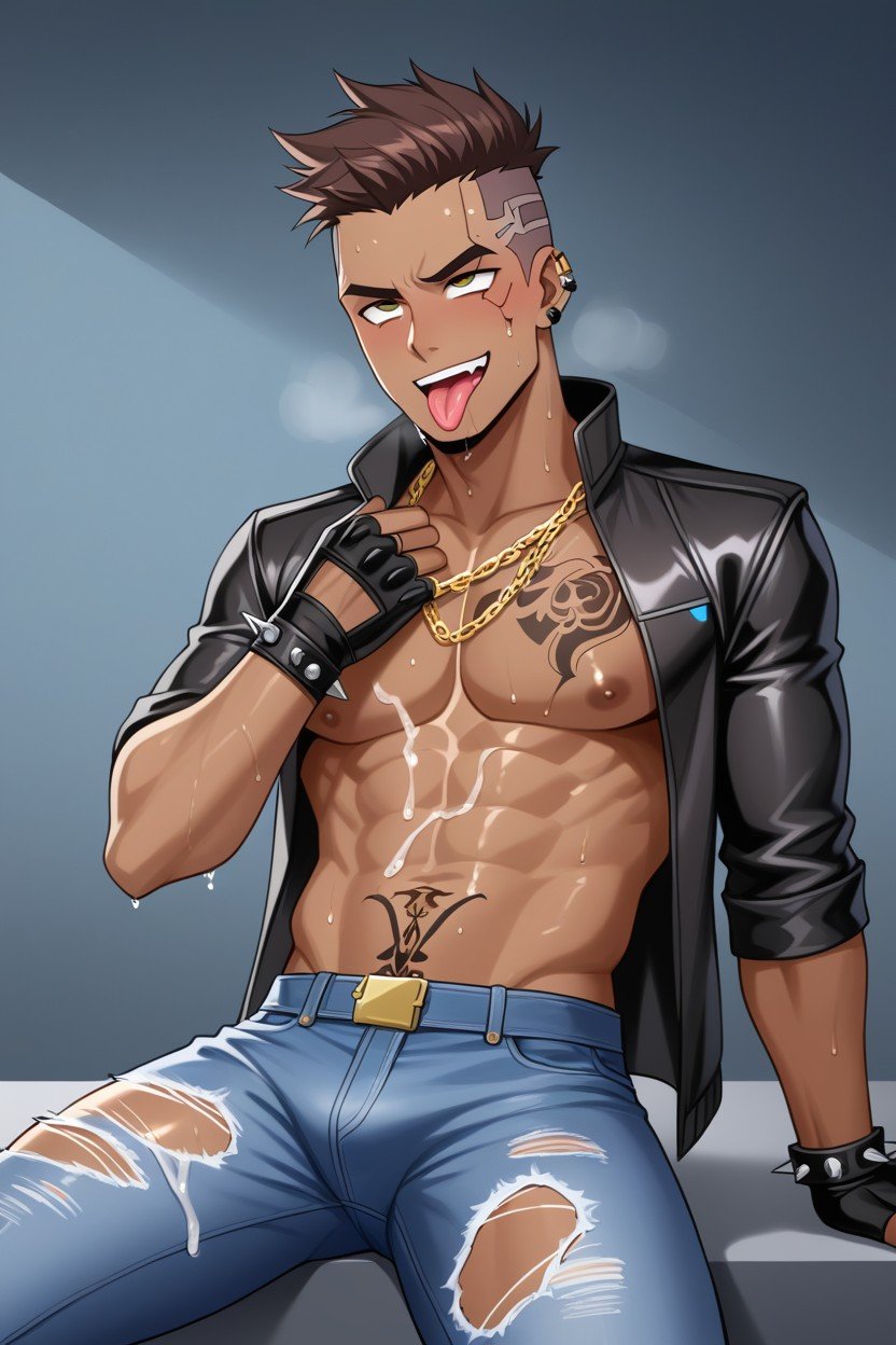 Fuckboy, Tattoos All Over, Sweaty AI Gay Porn