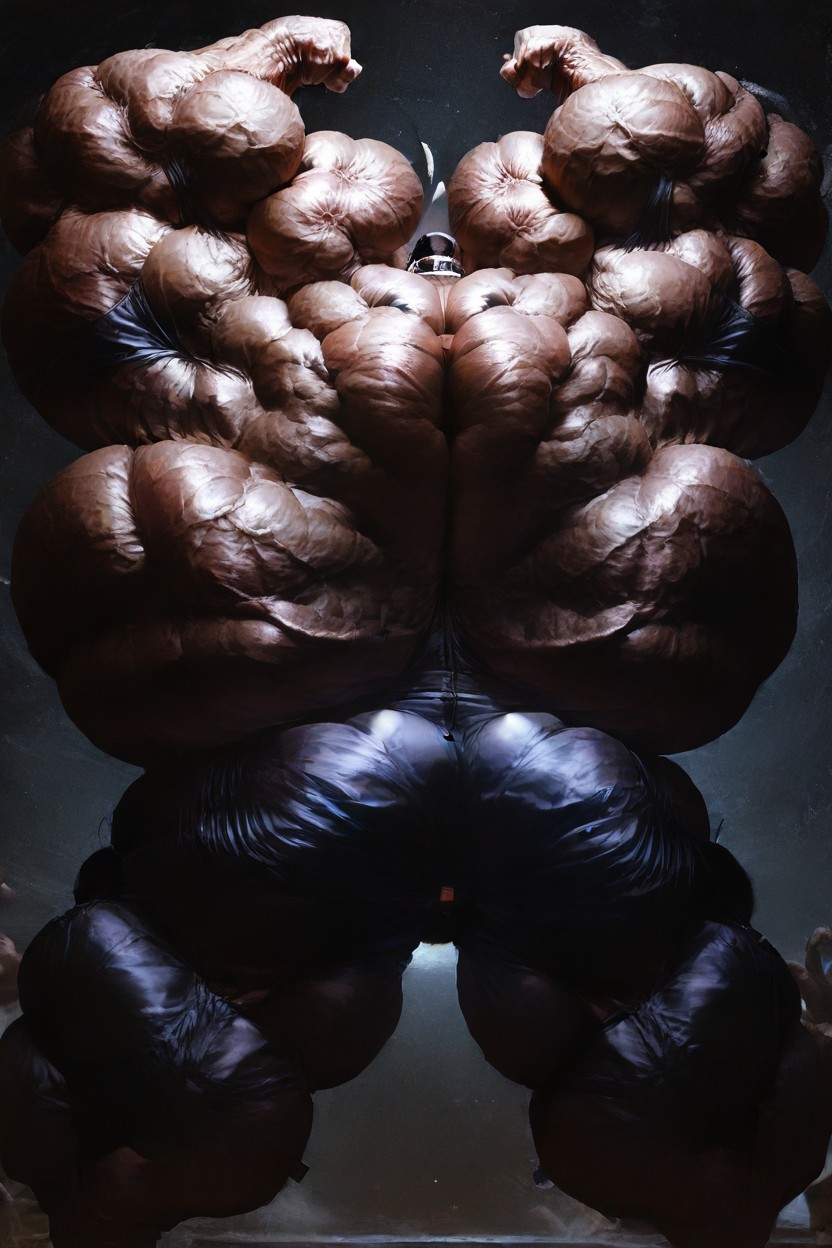 1 Person, Huge Pecs, Gigantic Muscles AI Porn