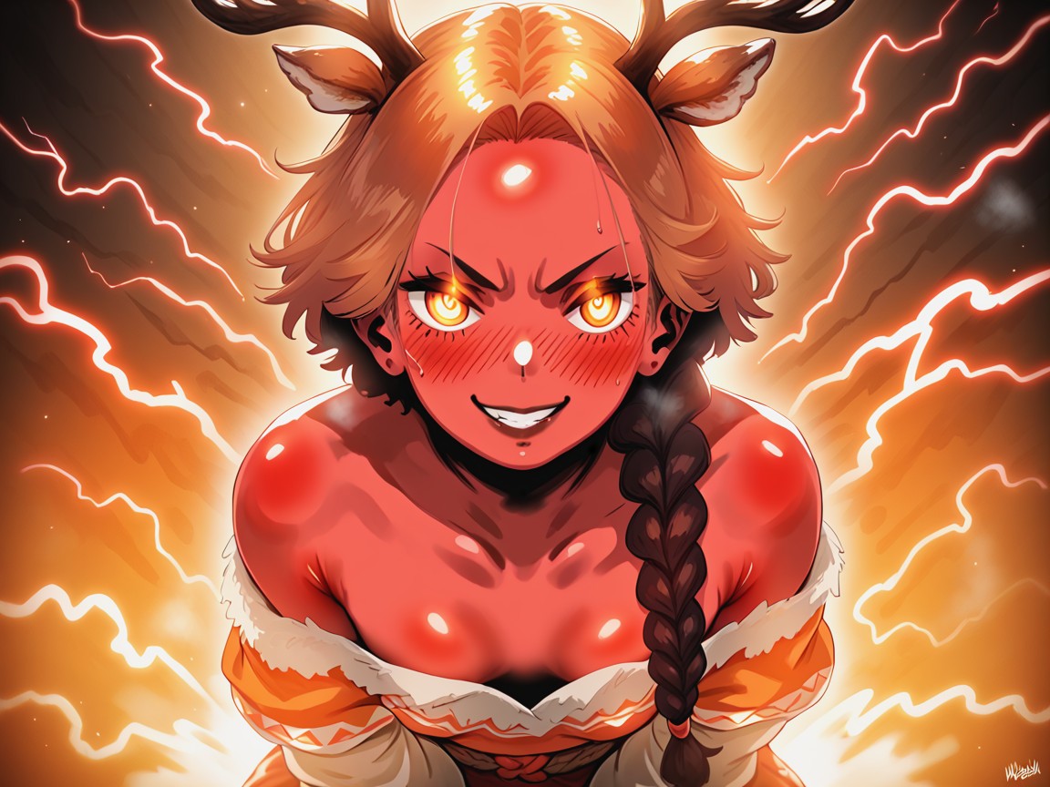 High Color Contrast, Wind In Background, Streaks In Background Hentai IA