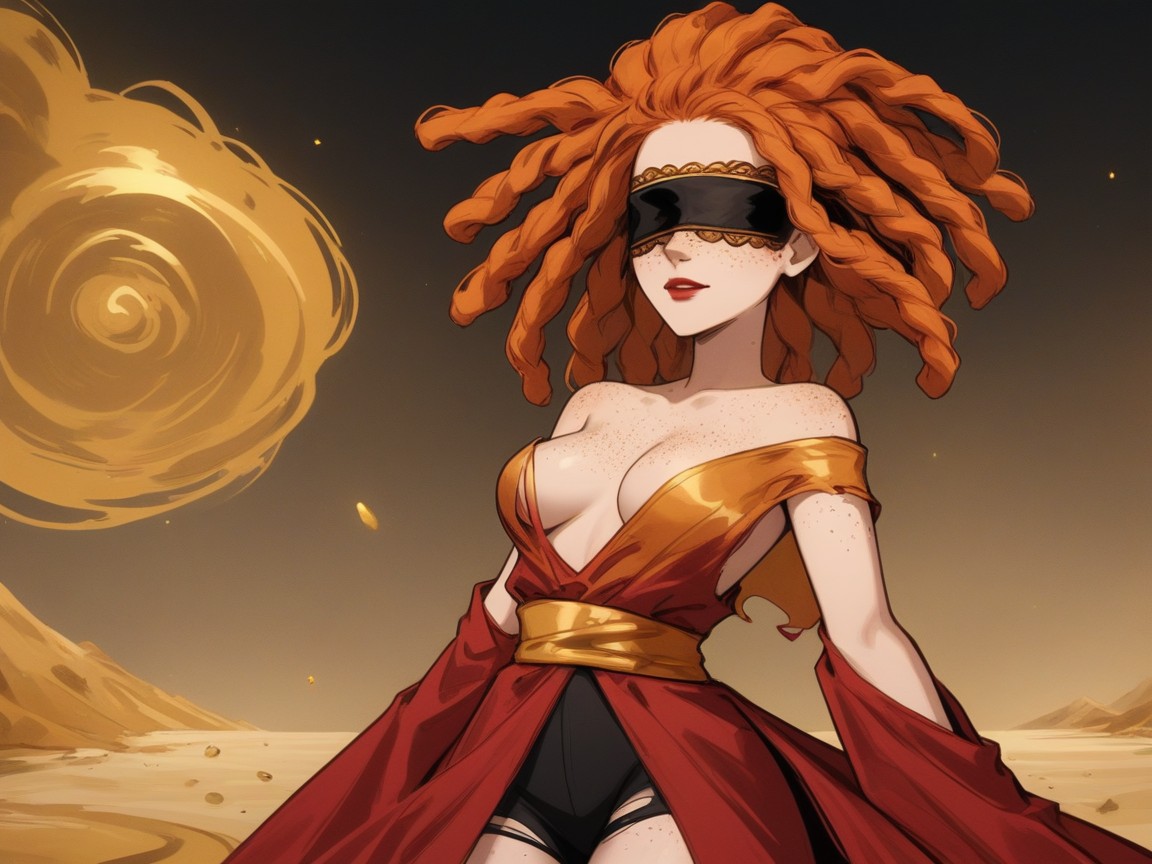 Woman Wearing Antique Mask, Afterimage, Ropa Rasgada Porno latina IA