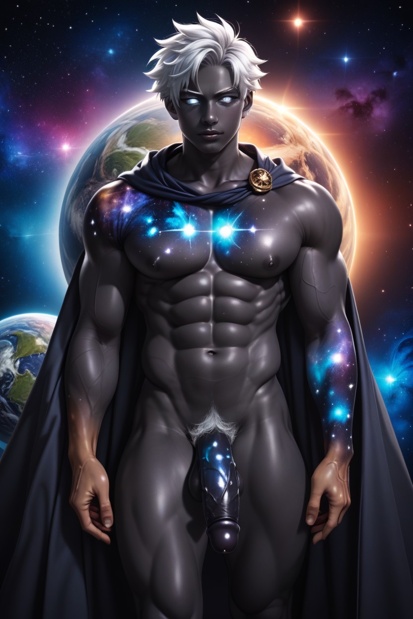 Uncut, In Space, Holding A Planet AI Gay Porn