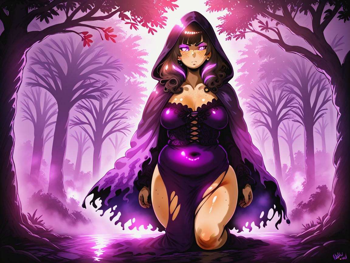 One Ghost Woman, Rounded Shoulders, Large Ass Hentai AI Porn