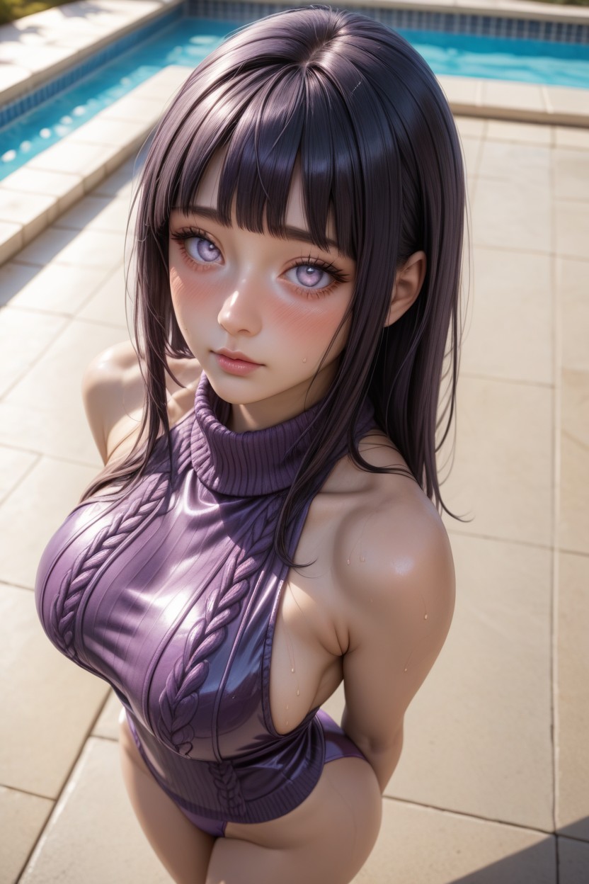 Blushing, Full Body, Perfect Figure Hentai AI Porn