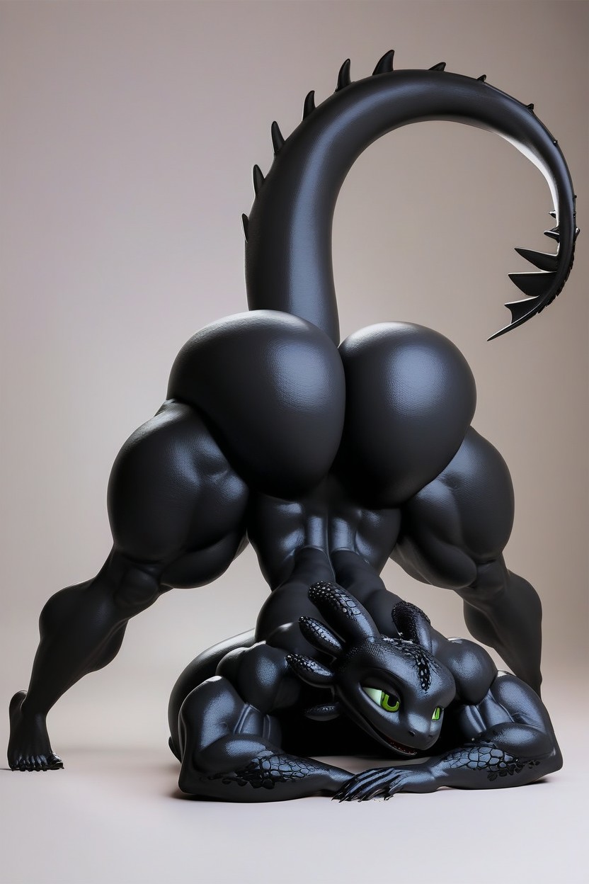 Scales, Black Scales, Teasing Porno IA Furry