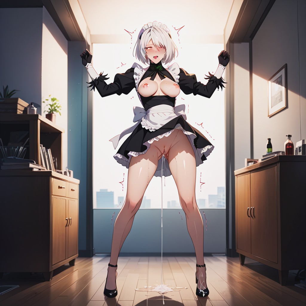Culo Pequeño, Delgada, High Heels Hentai IA