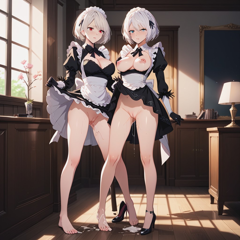 Corto, Buckled Knees, Full Body Hentai IA
