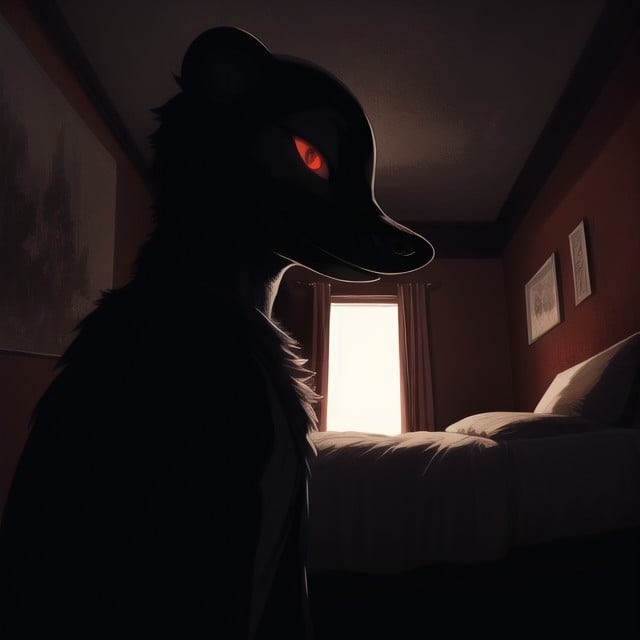 No Color, Nightime, Darkness 퍼리 AI 포르노