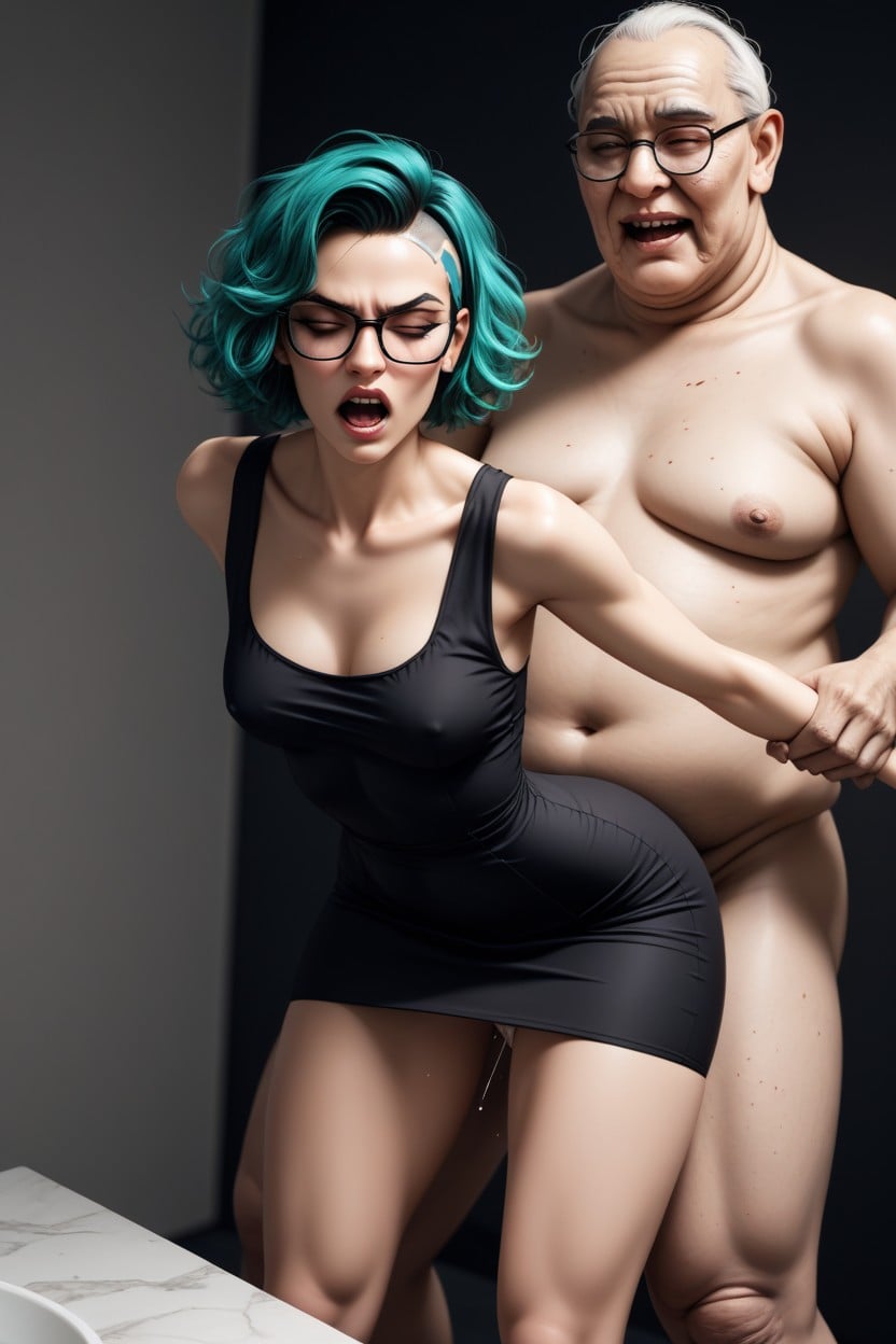 Small Breasts, Pale Skin, Angry Woman AI Porn