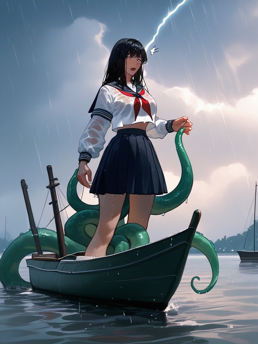 Cthulhu, 18+, Black Hair Hentai IA