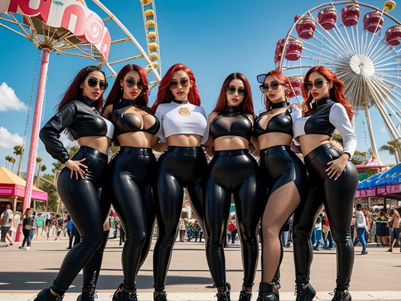 Harem, Arms Up, Kpop AI Porn