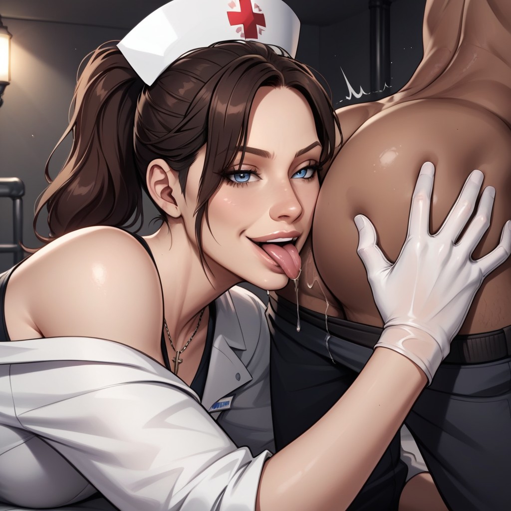 Claire Redfield From Resident Evil Remake, Anilingus, Rim Job Hentai IA