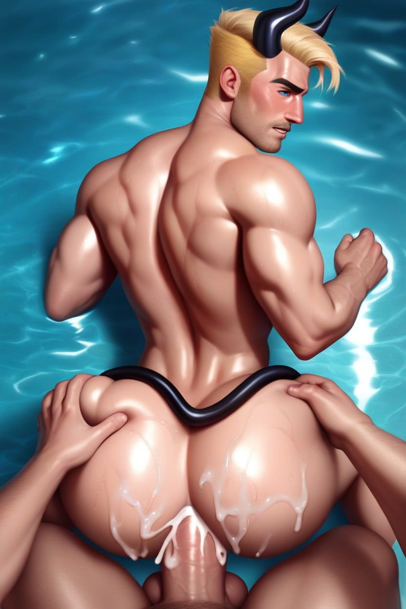 Pov, Tapered Waist, Athletic Physique Lean Body AI Gay Porn