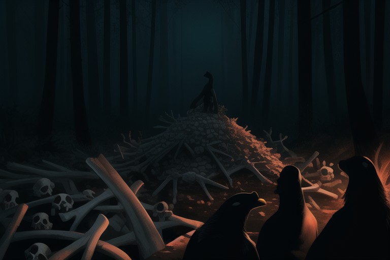 No People, No Color, A Lot Of Bones Scattered Around ファーリーAIポルノ