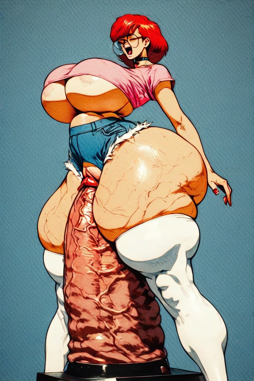 Plump Thighs And Legs, Penny From Pokemon, Round Glasses AI Porn