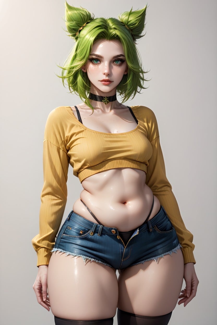Slightly Detailed Face, Back Light, Freckles AI Porn