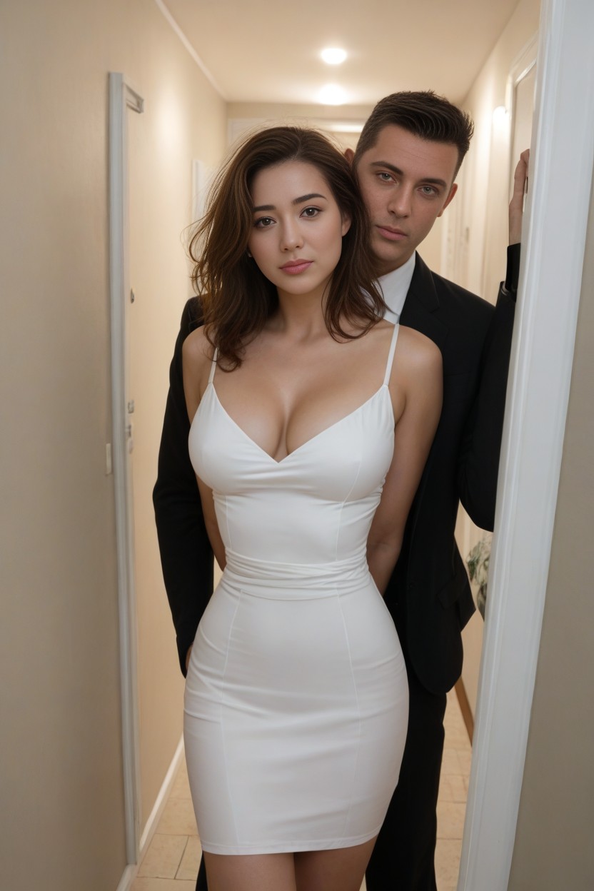 Toned Ass, Hourglass Waist, Front View AI Porn