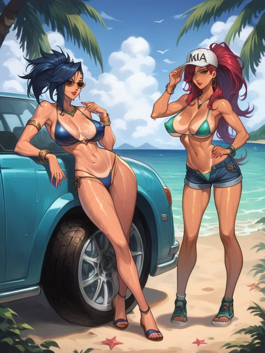 Impregnation, Akali From Leagueof Legends Black Hair, Sexy Bikini Hentai AI Porn