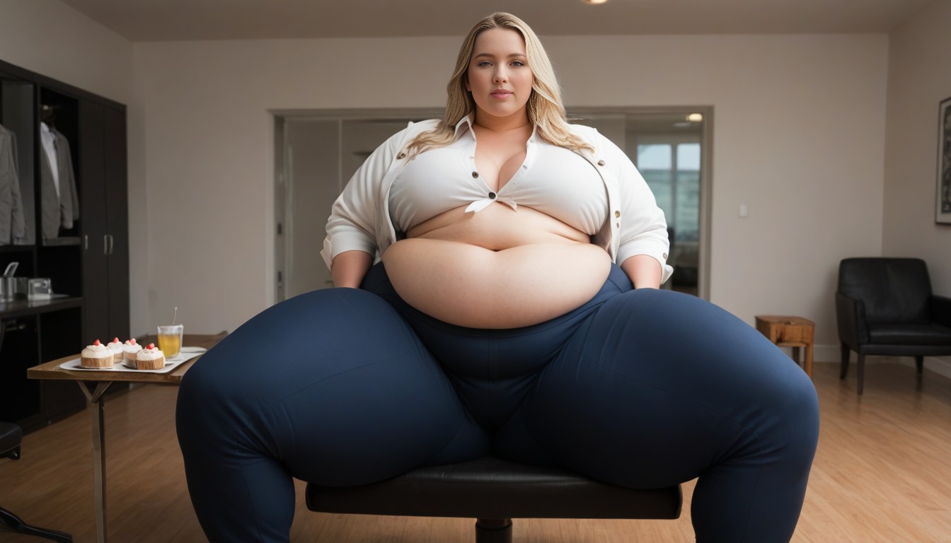 Bigger Hips, Gorging, Weight Gain AI Porn