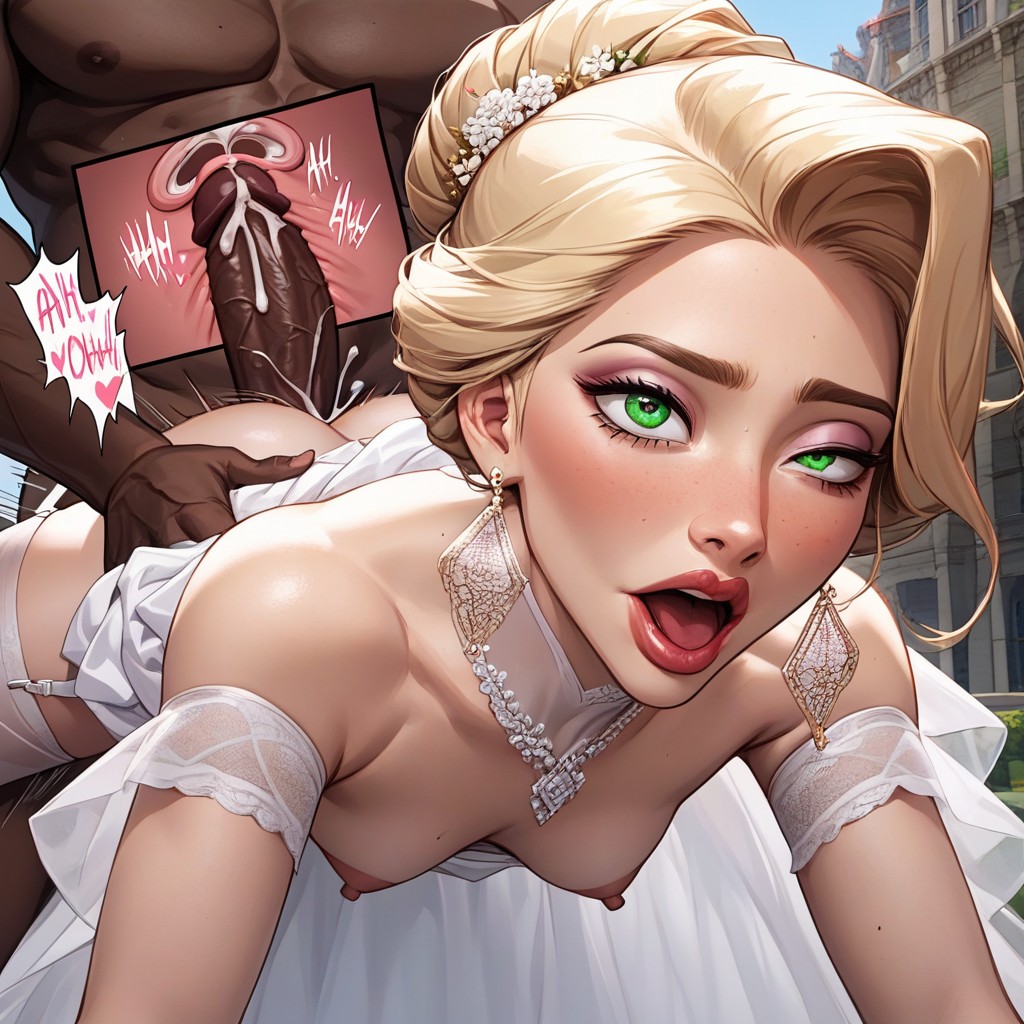 Full Lips, Moaning, Speed Lines On Breasts AI Porn