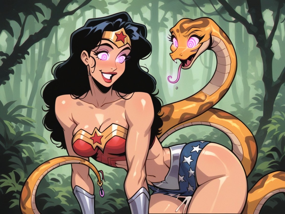 Multicolored Ring Eyes, Large Cartoonish Eyes, Happy Hentai KI Porno