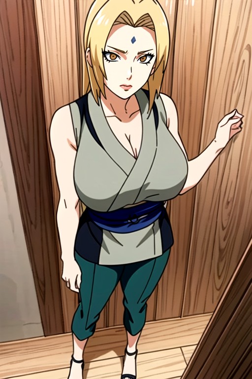 Standing, Delgada, Detailed Toe Hentai IA