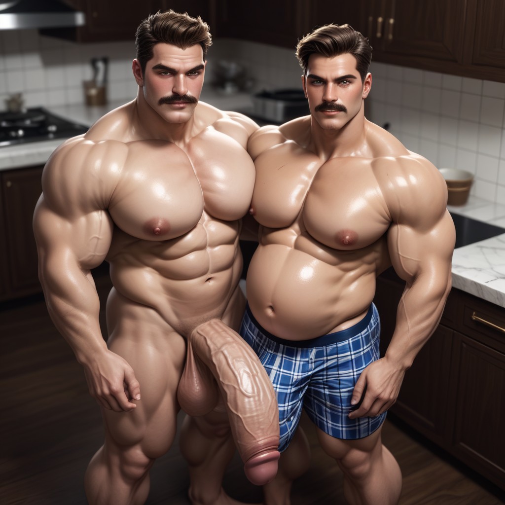 Mustache, Daddy, Tall ゲイAIポルノ
