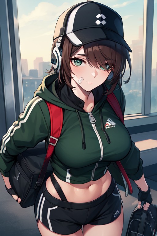 Squinting, Climbing Harness, Tired Face Hentai AI Porn