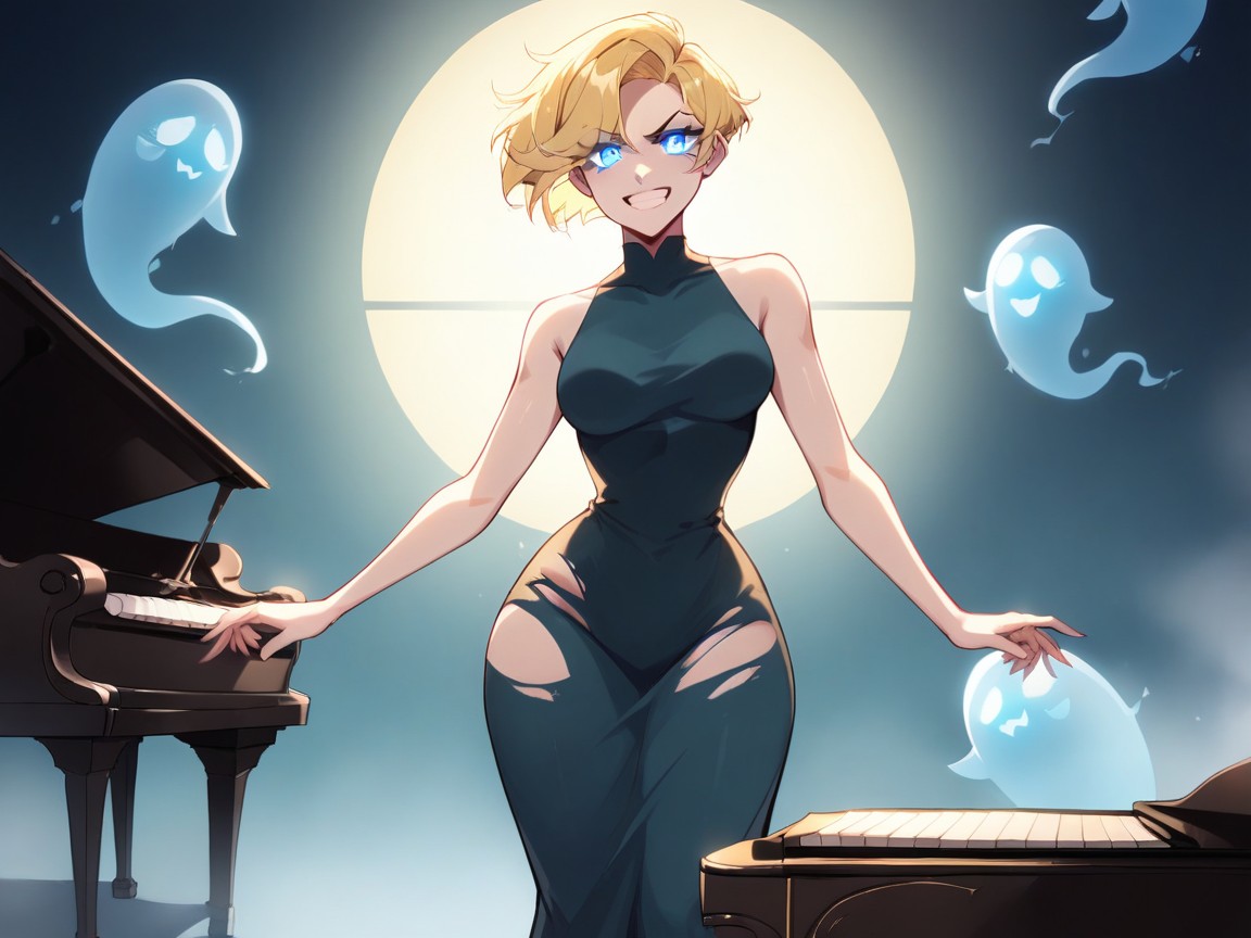 Pixie Hair, High Color Contrast, Round Eyes Hentai AI Porn