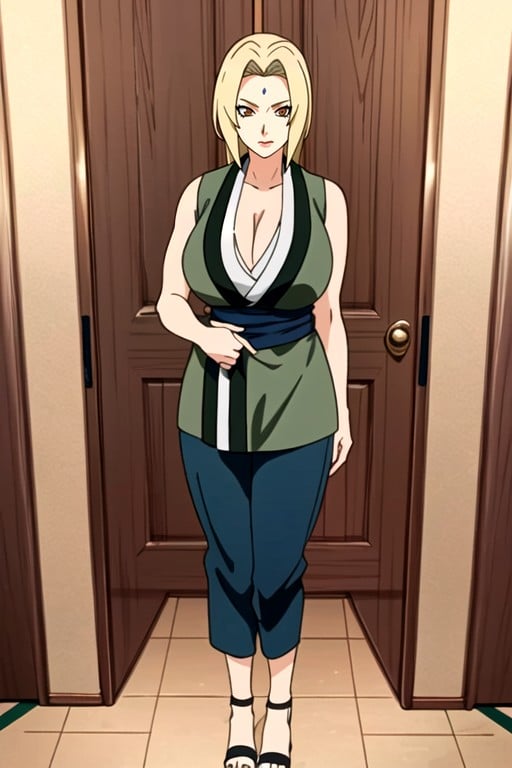 Standing, Full Color, Mature Woman Hentai AI Porn