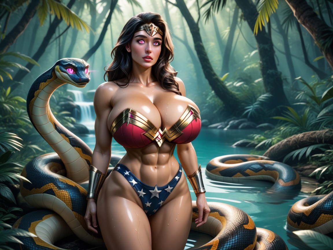 Multicolored Ring Eyes, Breast Expansion, Voluptuous Hentai AI Porn