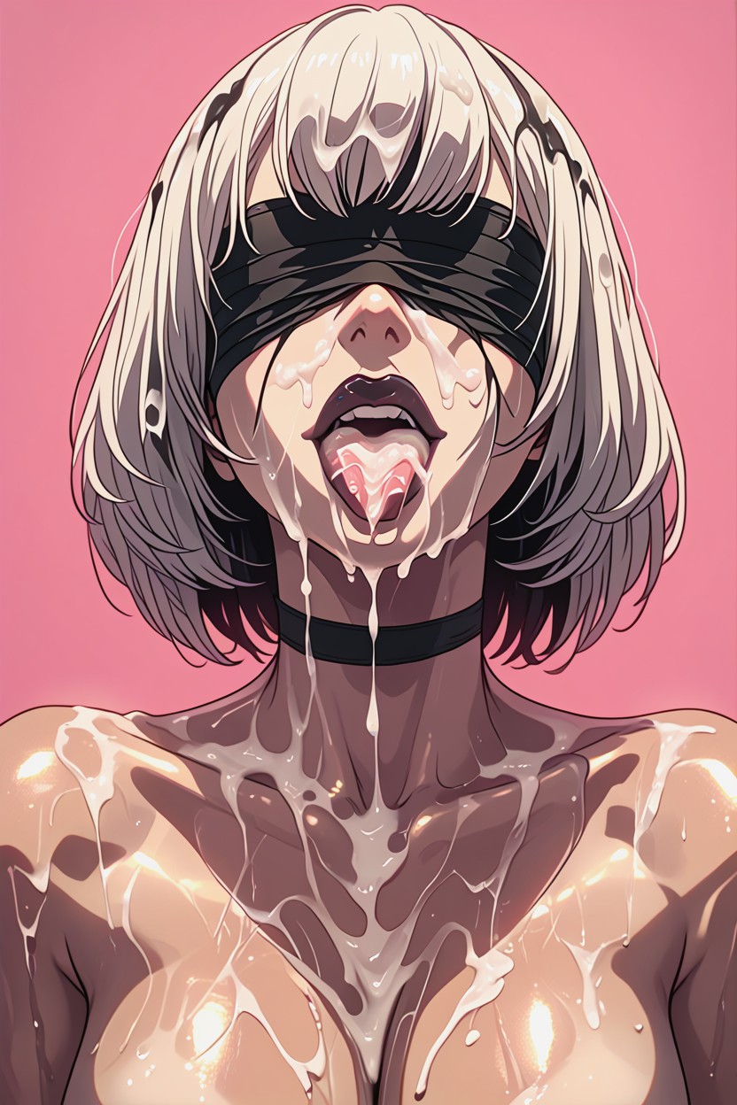 Steamy, Tongue Out, Whore Pose Hentai IA