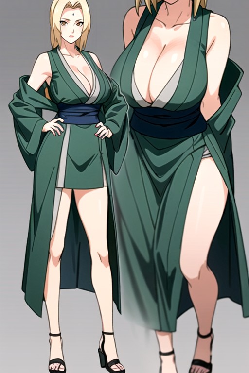 Cleavage, Natural Beauty, Show Breasts Hentai AI Porn